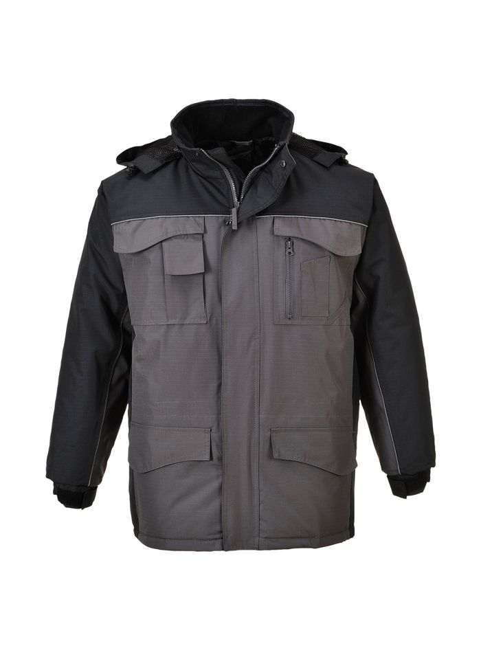 Hanorac Parka RS, L, R, Negru/Gri