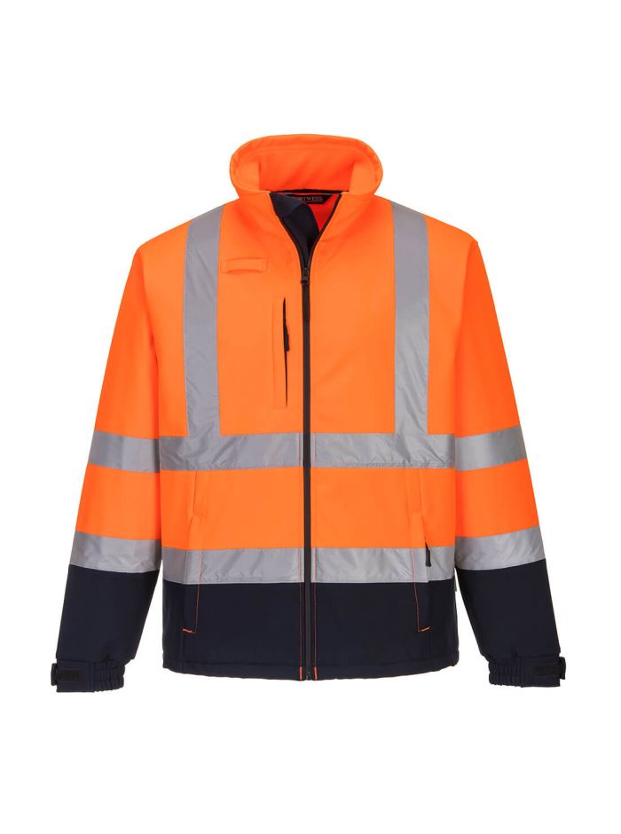 Softshell Contrast HiVis (3L), L, R, Portocaliu/Navy
