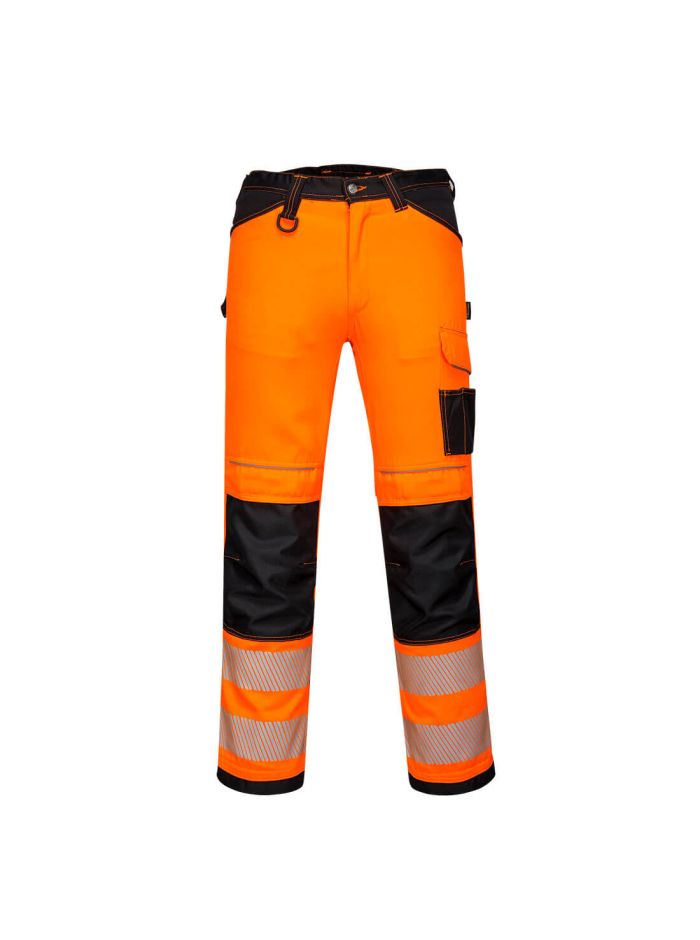 PW3 Hi-Vis Pantaloni stretch greutate redusa, 28, R, Portocaliu/Negru