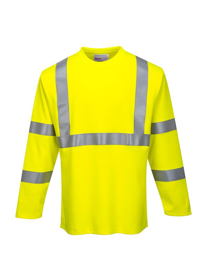 Tricou cu maneca lunga FR HI VIS, L, R, Galben