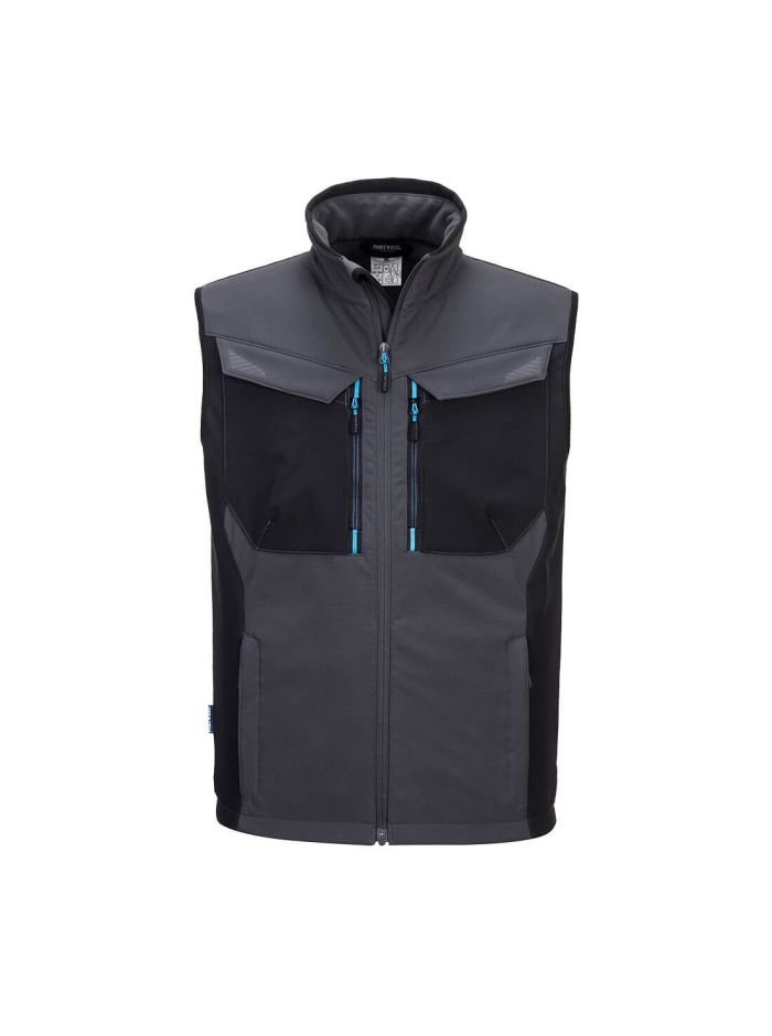 WX3 Vestă Softshell (3L), L, R, Gri Metal