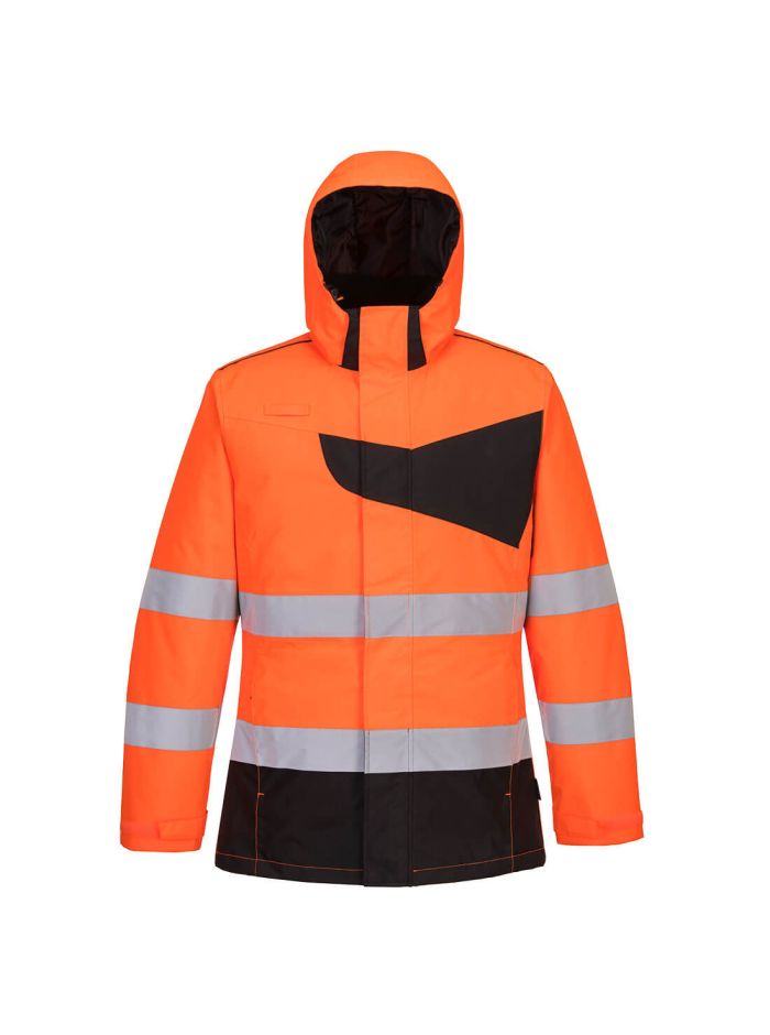 PW Jacheta Hi-Vis de Iarnă, 4XL, R, Portocaliu/Negru