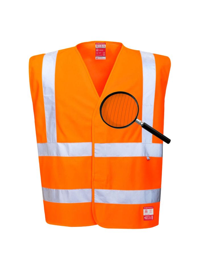 Vesta Antistatica HiVis Ignifuga, L/XL, R, Portocaliu