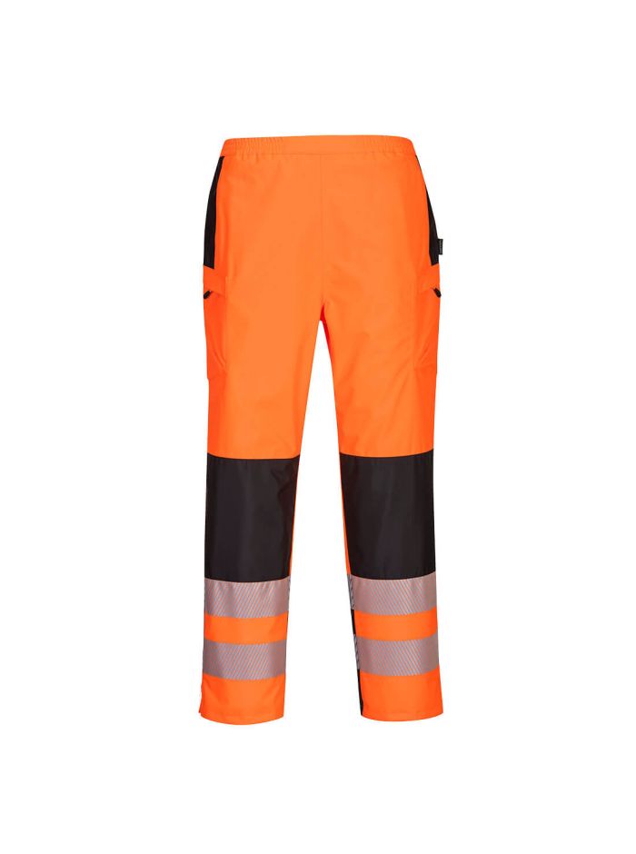 PW3 Pantaloni de ploaie Hi Vis Dama, L, R, Portocaliu/Negru