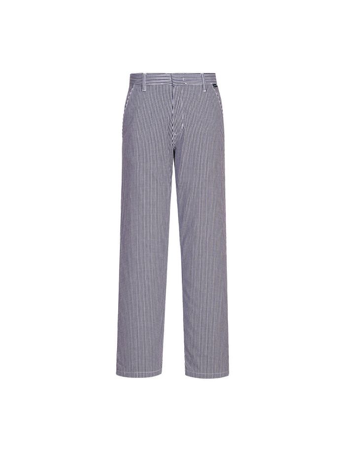 Pantaloni Barnet Chef, L, R, Bleu Check