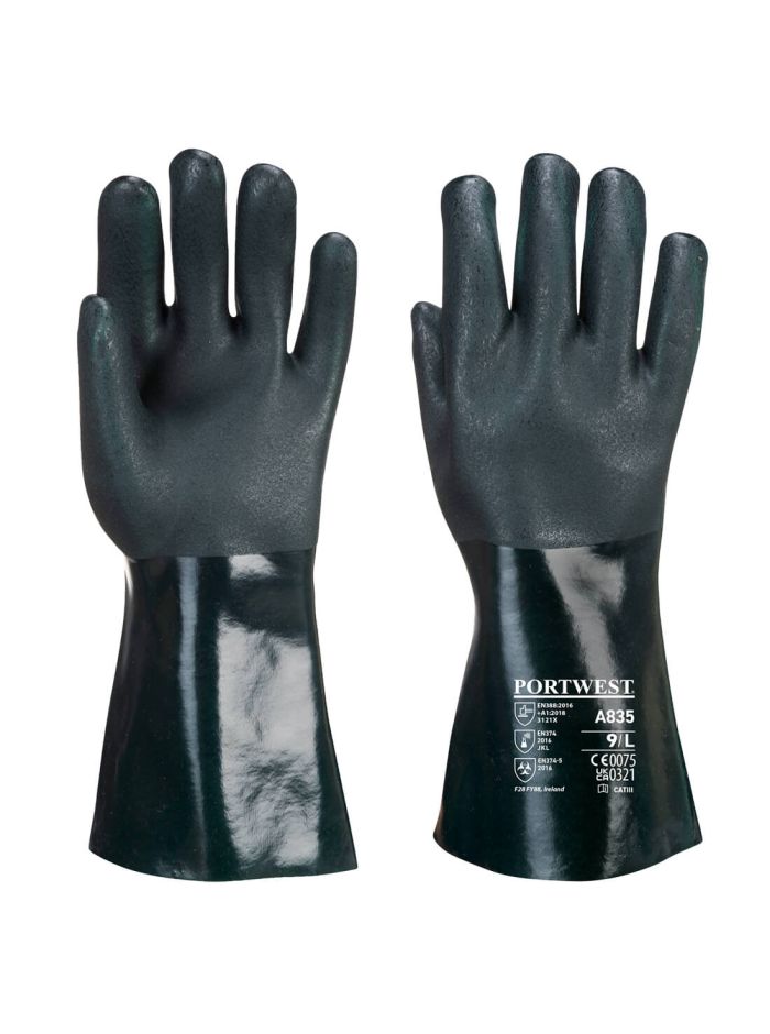 Manusa Double Dipped PVC 35cm , XL, R, Verde