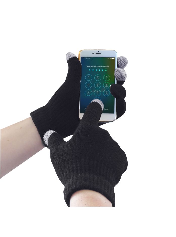 Manusa Tricotata Touchscreen, L/XL, R, Negru