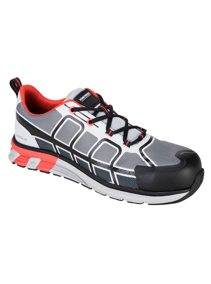 Pantofi OlymFlex Barcelona S1P., 36, R, Gri/Negru