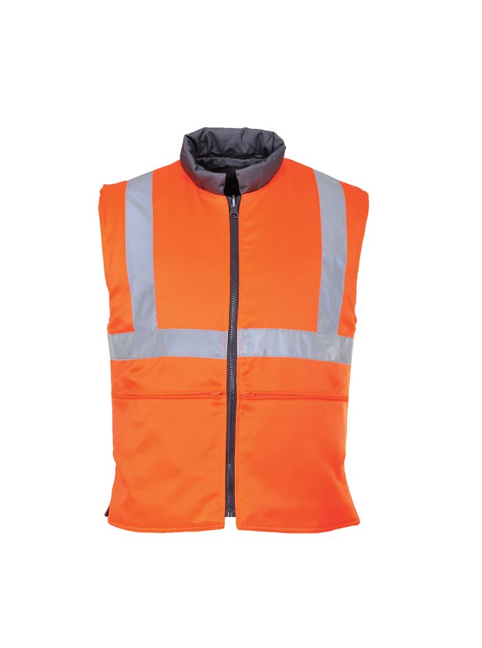 Vesta Termica Reversibila Hi-Vis RIS, L, R, Portocaliu