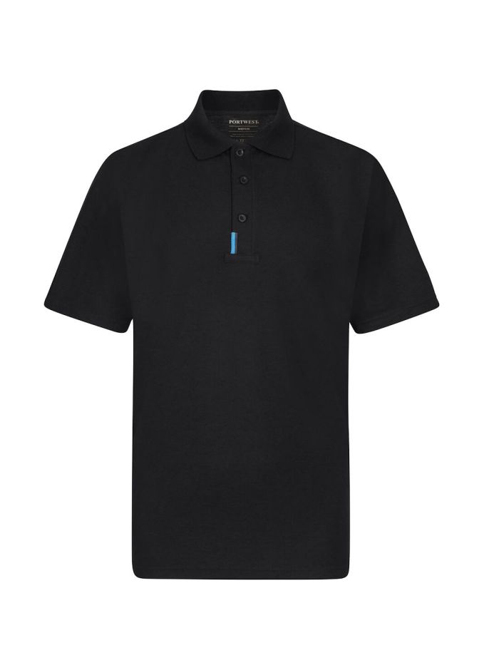 WX3 Tricou Polo, 4XL, R, Negru