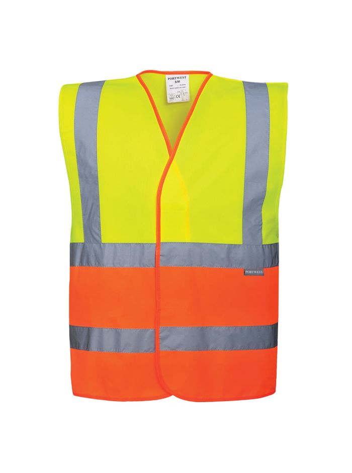 Vesta Hi-Vis Doua Tonuri, L/XL, R, Galben/Orange