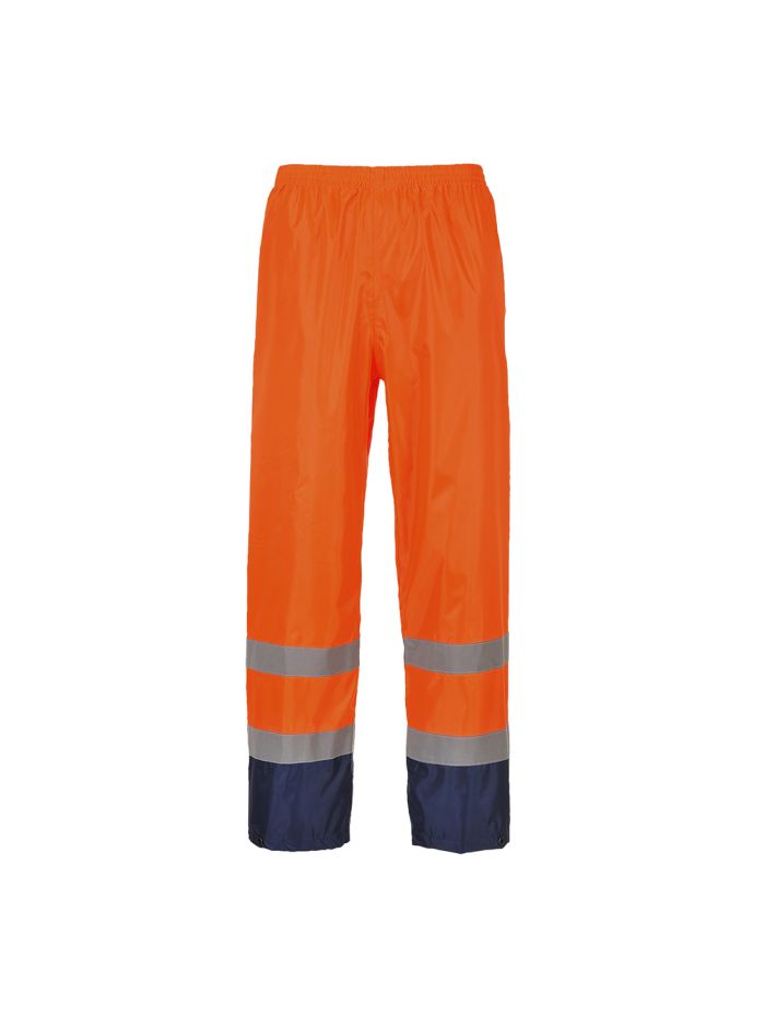 Pantaloni de Ploaie Hi-Vis Classic Contrast, L, R, Portocaliu/Navy