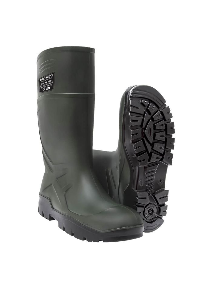 Cizme din Poliuretan Safety Wellington S5 CI FO , 39, R, Verde