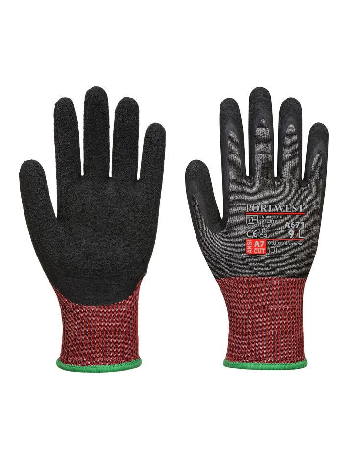 CT200 AHR13 Mănușă de tăiere din latex AHR13, L, R, Negru