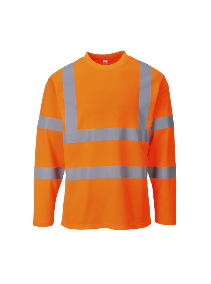 Tricou Hi-Vis cu maneci lungi, L, R, Portocaliu