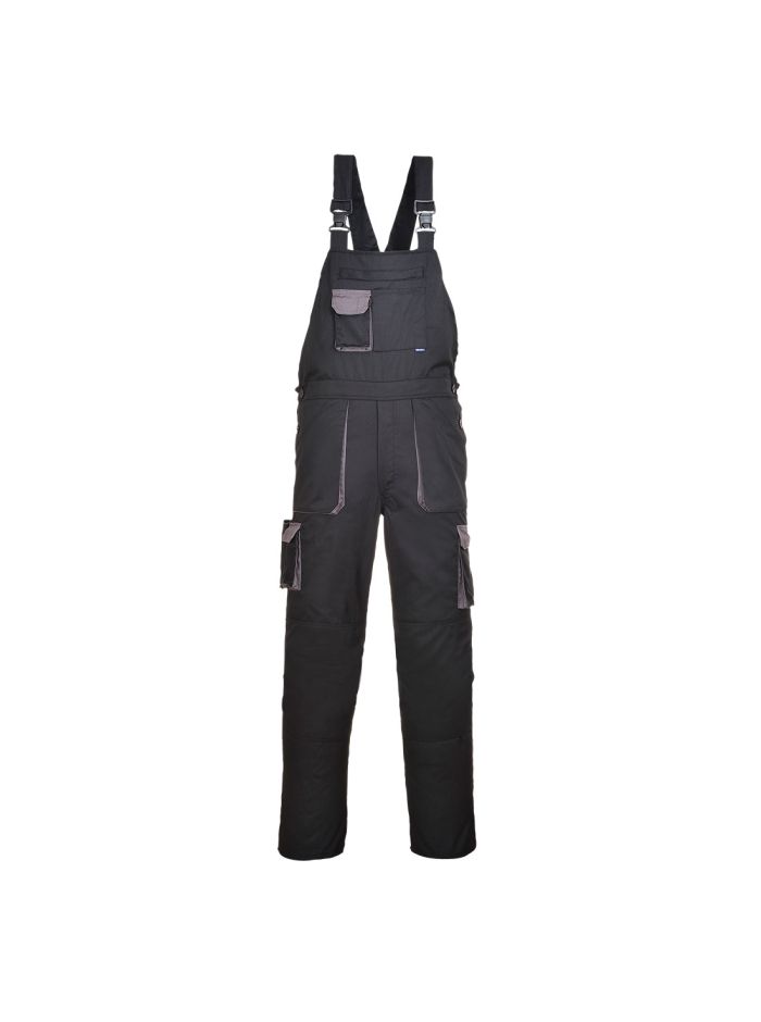 Salopeta cu Pieptar Portwest Texo Contrast , 4XL, R, Negru