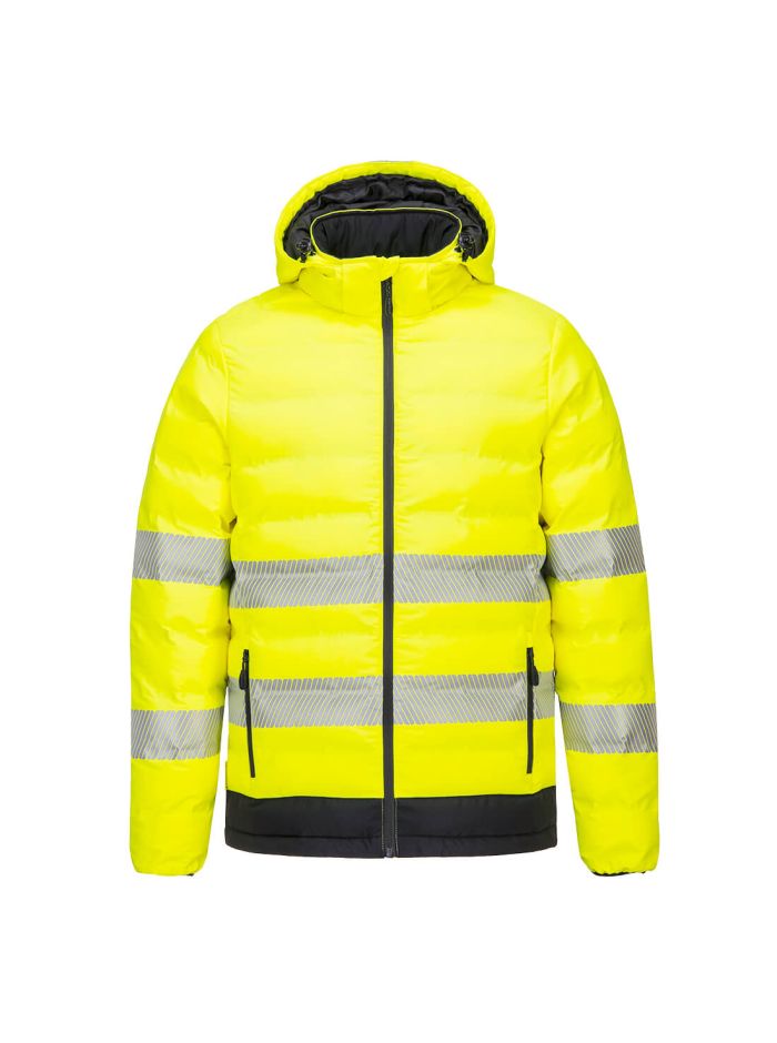 Jacheta Hi-Vis Ultrasonic Heated Tunnel, L, R, Galben/Negru