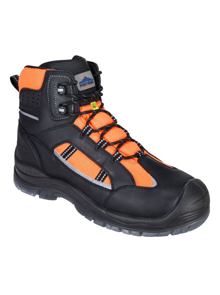 Bocanci ESD Portwest Compositelite Retroglo Hi-Vis S3 WR ESD, 39, R, Portocaliu