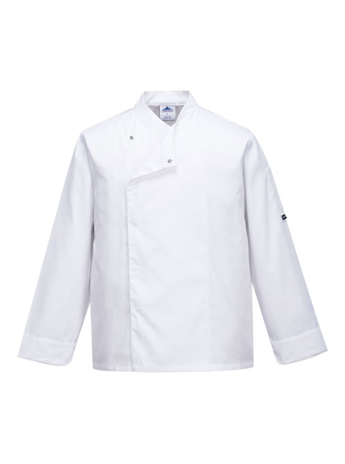 Jacheta Bucatari Cross-Over, XXL, R, Alb