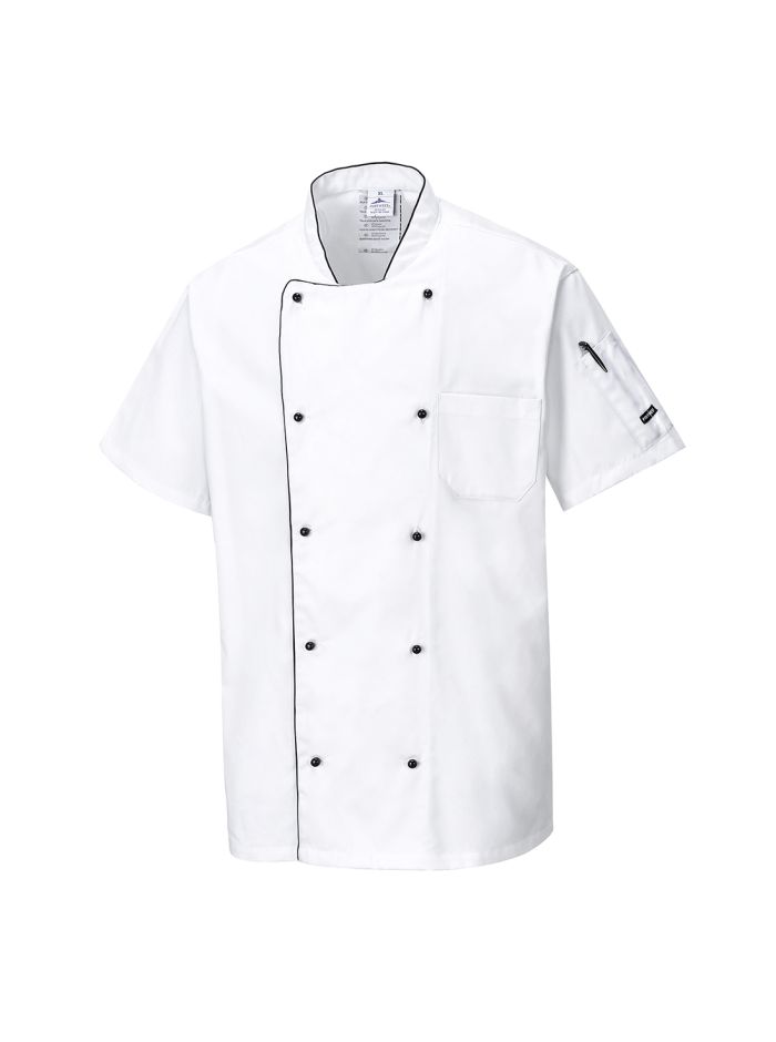 Jacheta Aerata pentru Bucatari, L, R, Alb