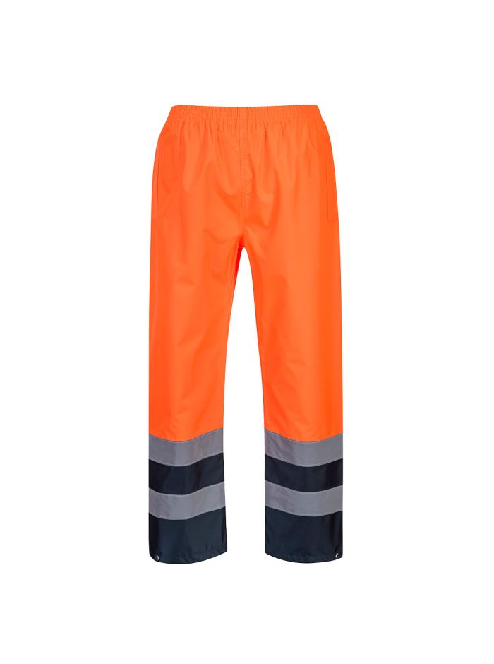 Pantaloni Hi-Vis Traffic Doua Tonuri, L, R, Portocaliu