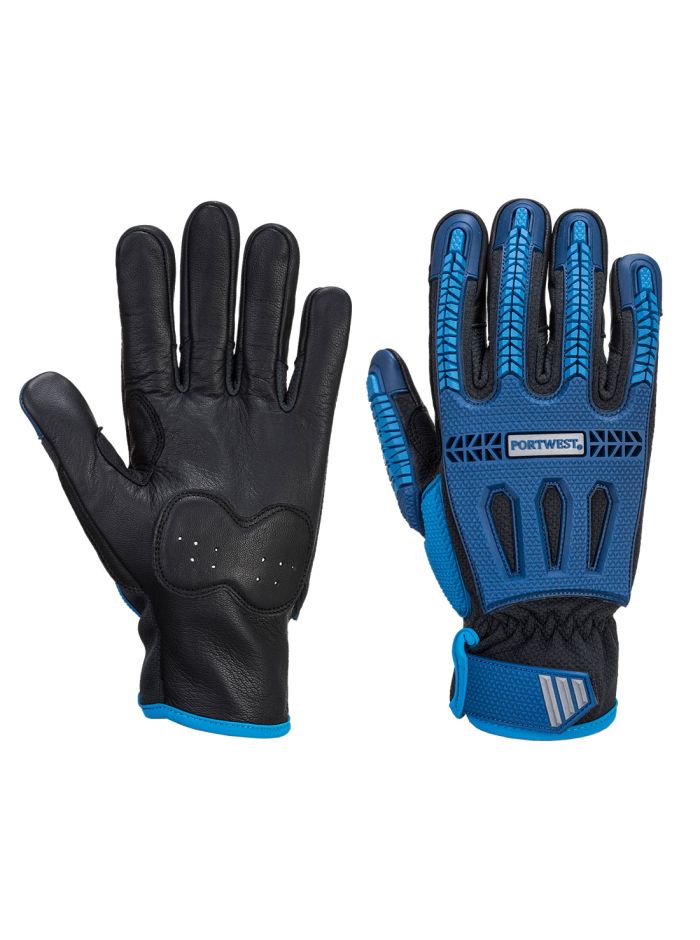 Manusi AntiImpact Antitaiere VHR, L, R, Albastru/Negru