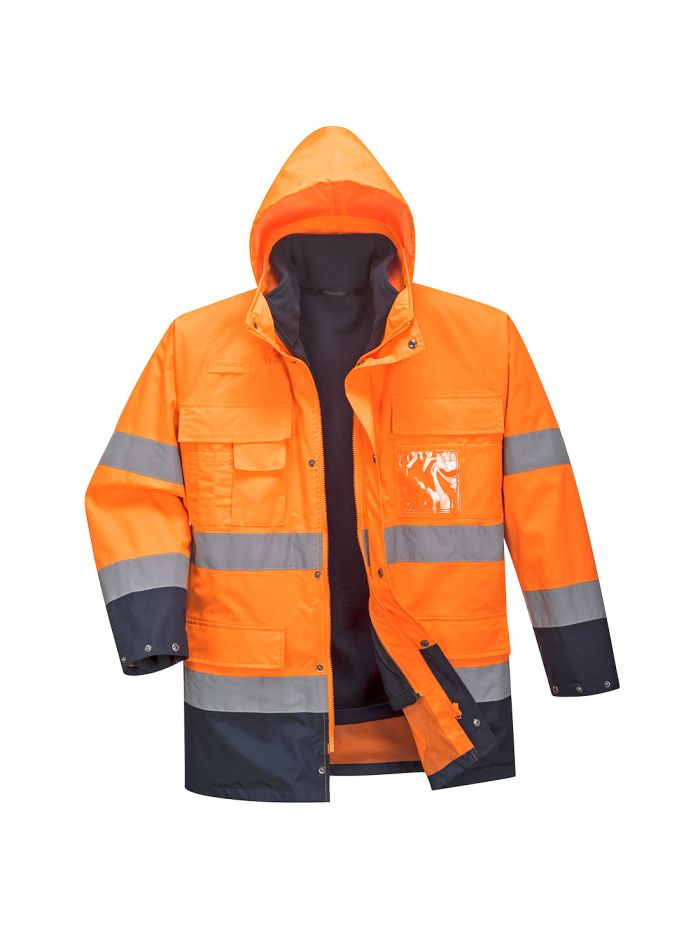 Jacheta Hi-Vis Lite 3-in-1, L, R, Portocaliu/Navy