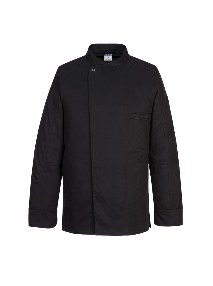 Jachetă Surrey Chefs L/S, L, R, Negru