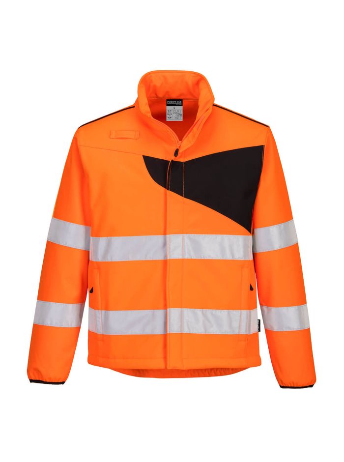 PW2 Hi-Vis Softshell (2L), 4XL, R, Portocaliu/Negru