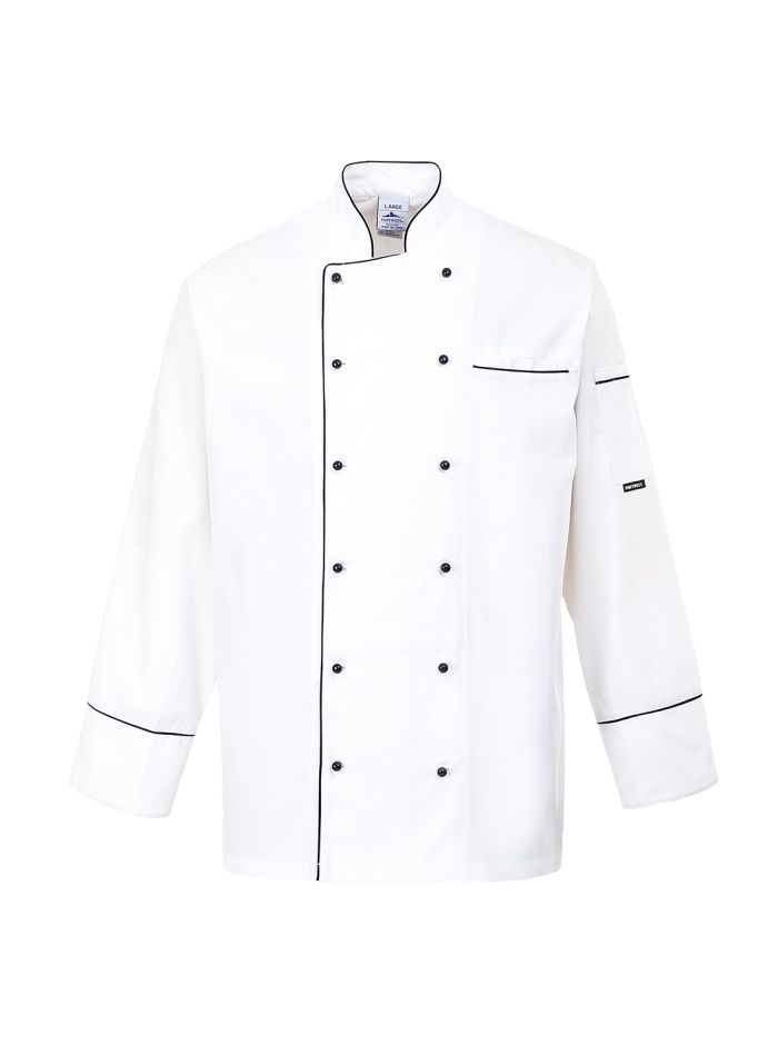 Jacheta Cambridge Chefs, L, R, Alb