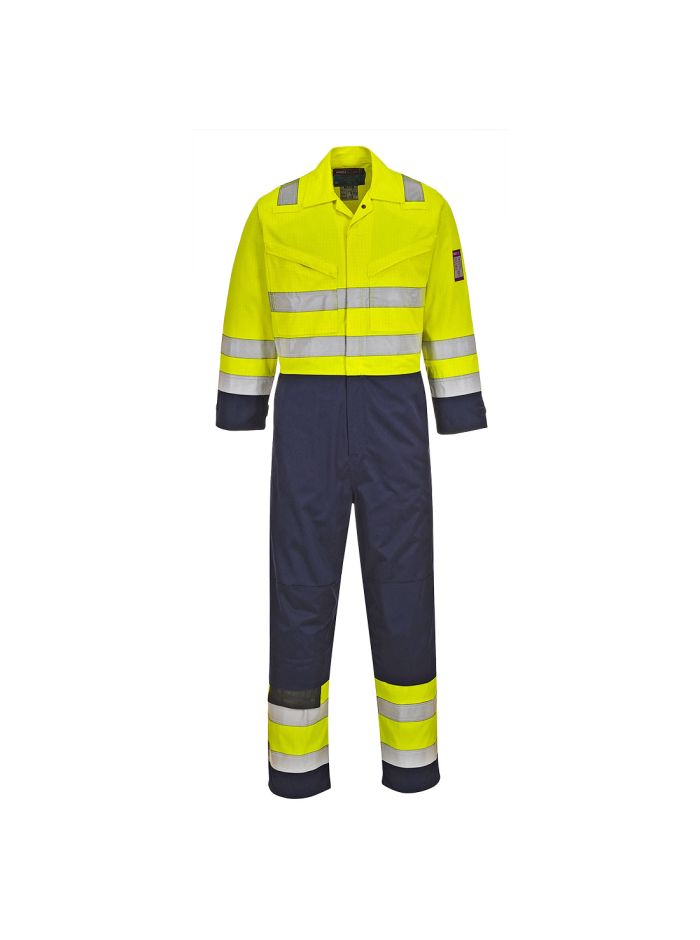Combinezon MODAFLAME Hi-Vis., 4XL, R, Galben/Navy