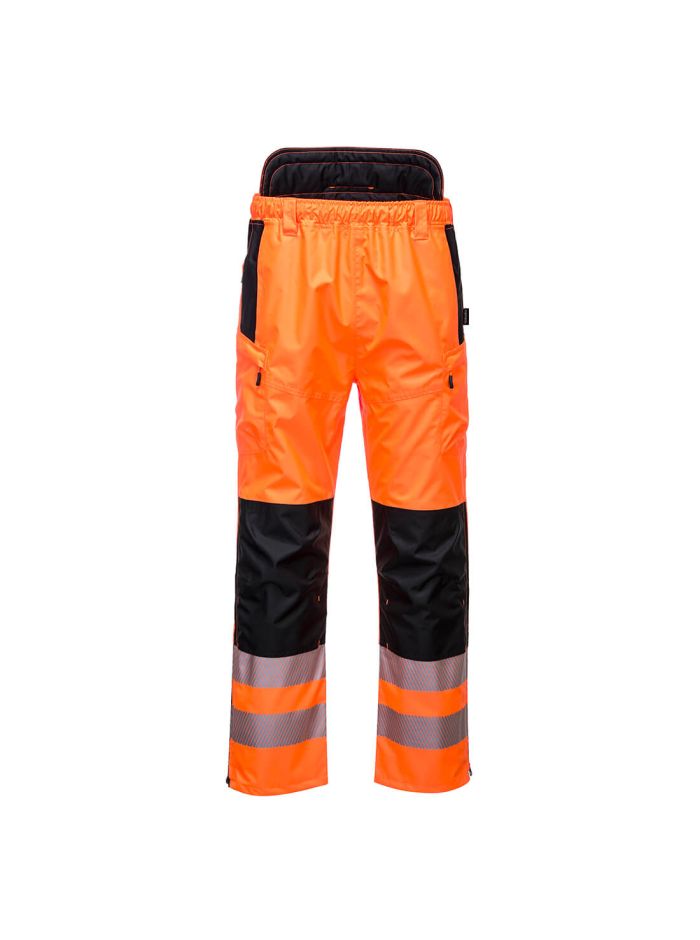 Pantaloni HI VIS PW3 Extreme , L, R, Portocaliu/Negru