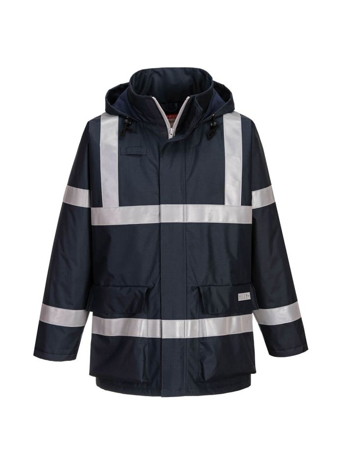 Jacheta Bizflame Rain Anti-Static FR, L, R, Navy