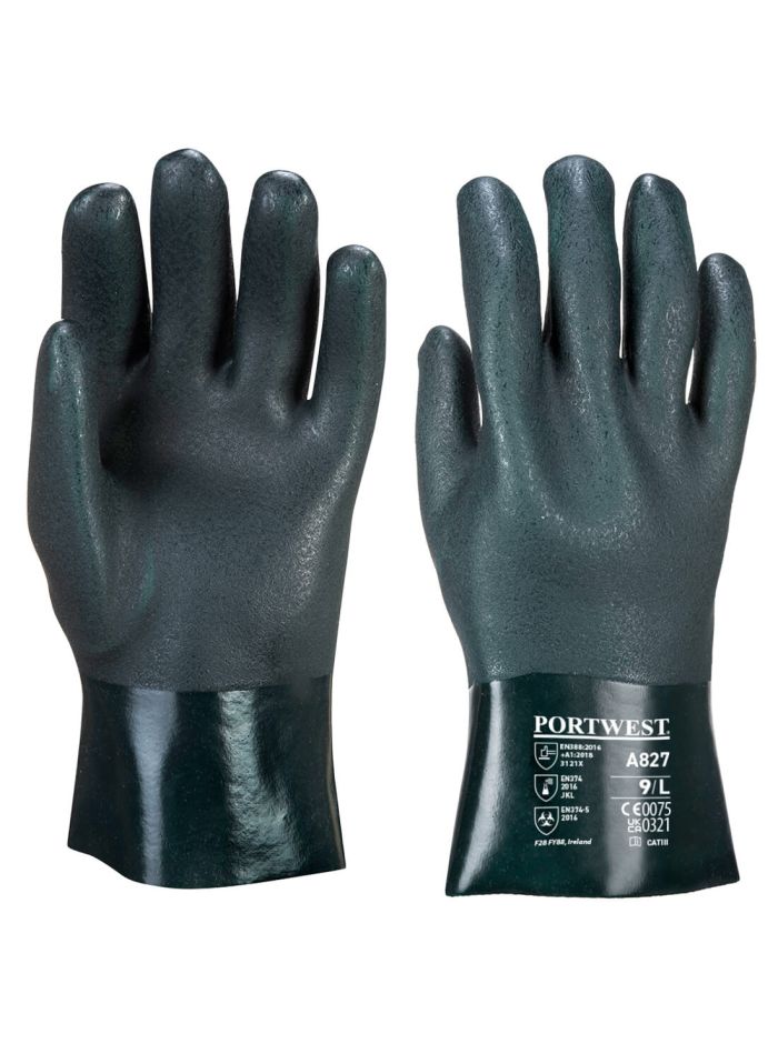 Manusa Double Dipped PVC 27cm, XL, R, Verde