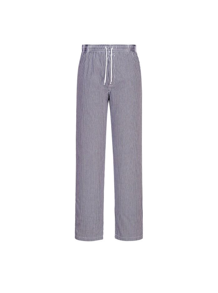 Pantaloni bucatar Bromley , L, R, Bleu Check