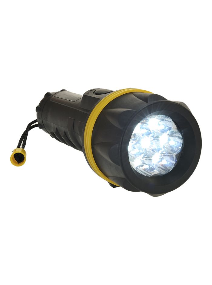 Lanterna din cauciuc 7 LED, , R, Galben/Negru