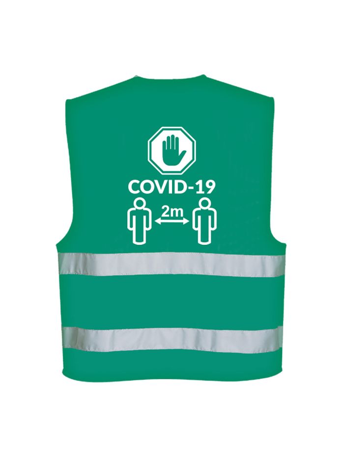 Vesta Mesaj Distantare 2m, L/XL, R, Verde Smarald