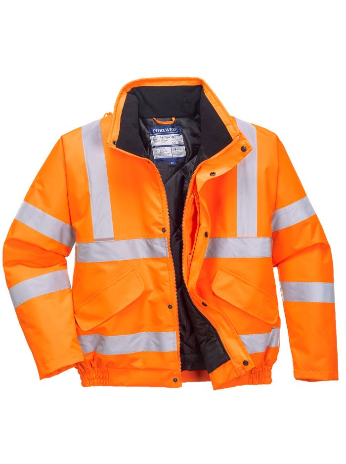 Jacheta Bomber Hi-Vis RIS, 4XL, R, Portocaliu