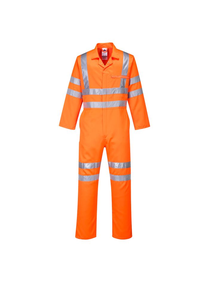Combinezon Hi-Vis Poly-cotton RIS, 4XL, R, Portocaliu