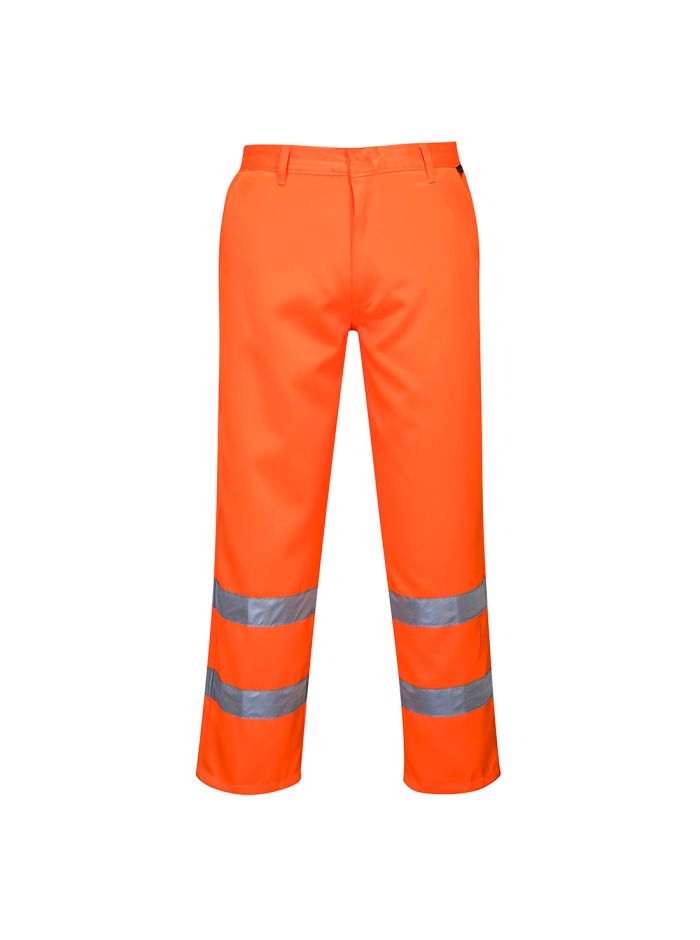 Pantaloni Poly-cotton Hi-Vis, L, R, Portocaliu