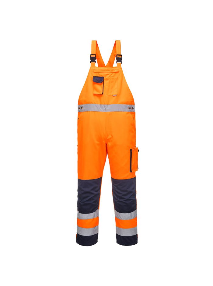 Salopeta cu Pieptar Dijon HI VIS, L, R, Portocaliu/Navy