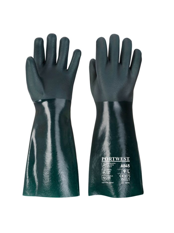 Manusa Double Dipped PVC 45cm , XL, R, Verde