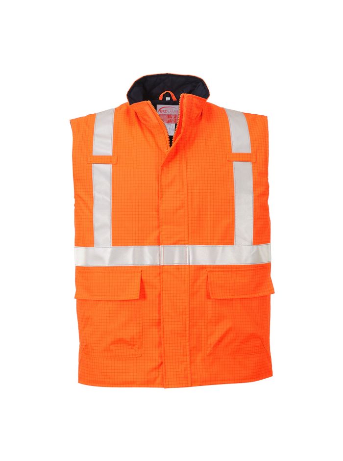 Vesta Bizflame Rain HiVis Antistatica Ignifuga, L, R, Portocaliu
