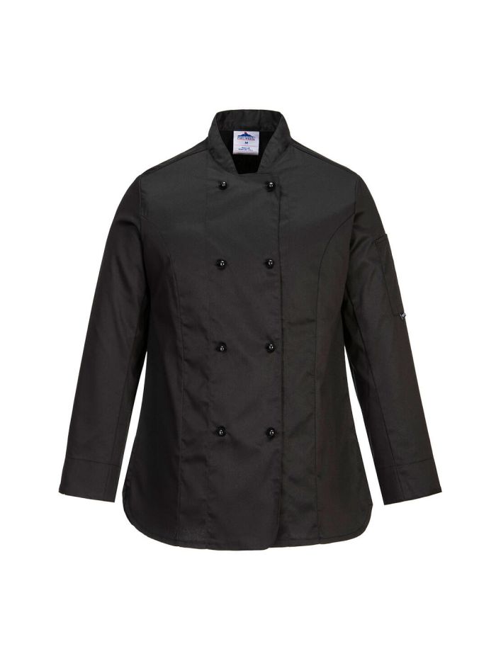 Jacheta Rachel pentru femei Chef L/S, L, R, Negru