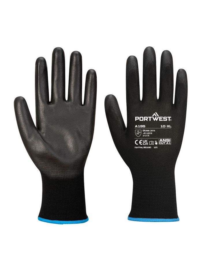 Manusi Inspectie Naylon, L, R, Negru