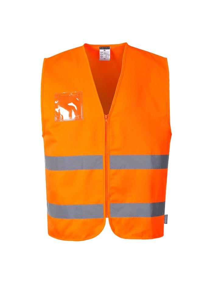 Vesta de lucru Hi-Vis Polycotton , L, R, Portocaliu