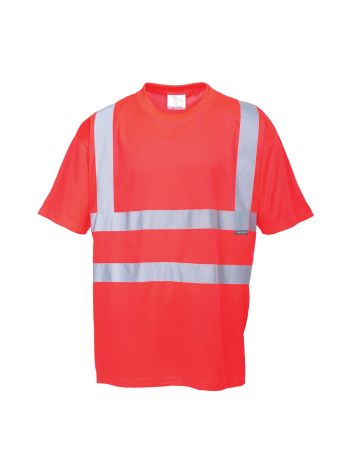 Tricou Hi-Vis, L, R, Rosu