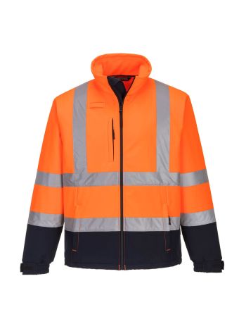 Softshell Contrast HiVis (3L), L, R, Portocaliu/Navy