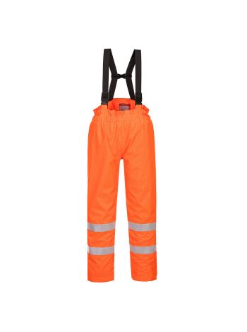Pantaloni Captusiti Bizflame Rain HiVis Antistatici FR, L, R, Portocaliu