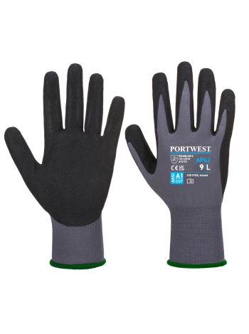 Manusi Dermiflex Aqua, L, R, Gri/Negru